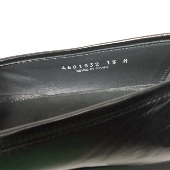 Mens 13M Pertini Black Leather Tassel Loafers. Exc - Picture 2 of 8